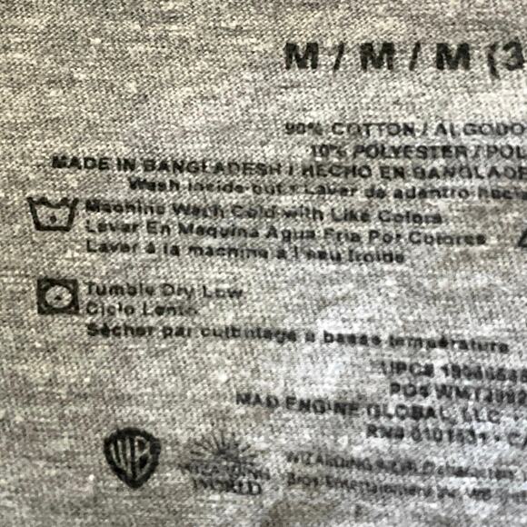 Harry Potter Herbology TShirt Size M Gray Plants Graphic Hogwarts Wizardry - Picture 11 of 13